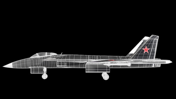 3d model of sukhoi 47 berkut airplane - Sukhoi 47 Berkut... by TotexArtz